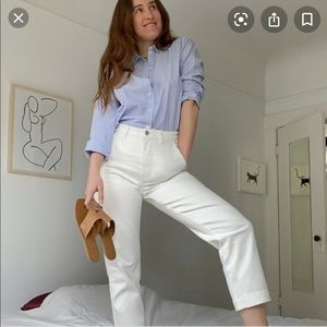 Everlane straight leg crop size 0 short